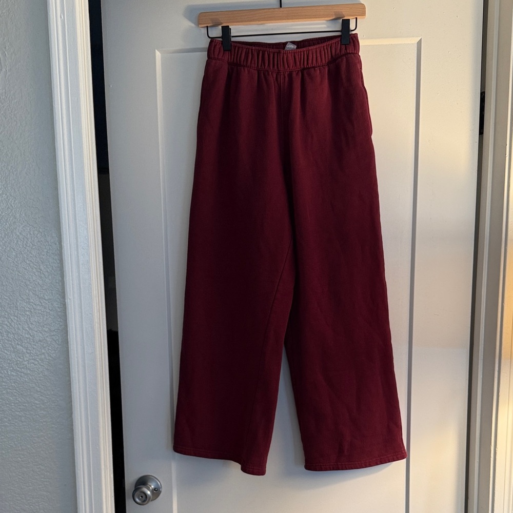 Tilly's Women's Maroon Wide Leg Pants